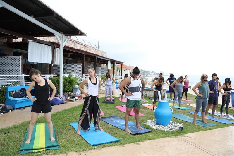 Hatha Yoga Session at Le Blanc Bleu